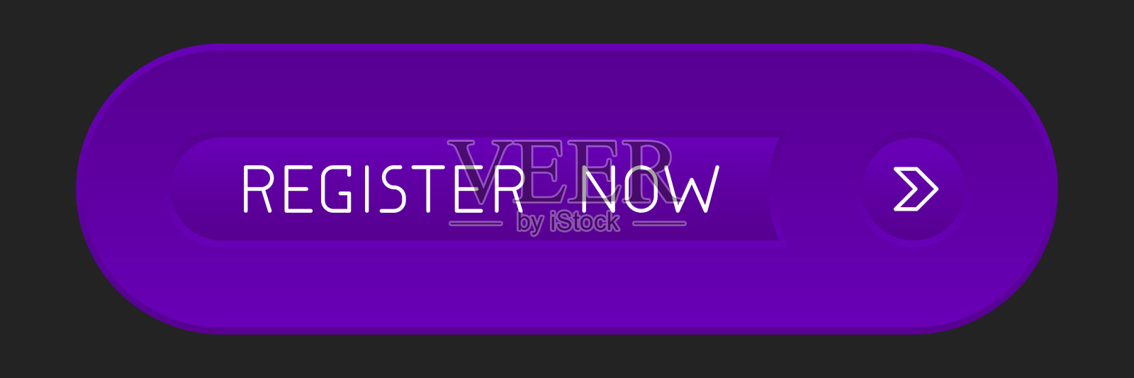 现代紫色圆形CTA按钮。插画图片素材