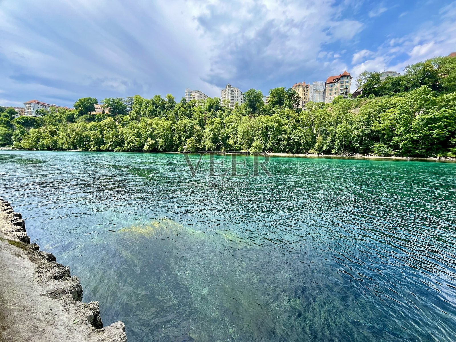 瑞士 - 日内瓦阿尔韦河照片摄影图片