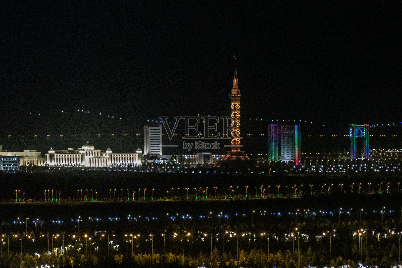 白色城市阿什哈巴德照片摄影图片