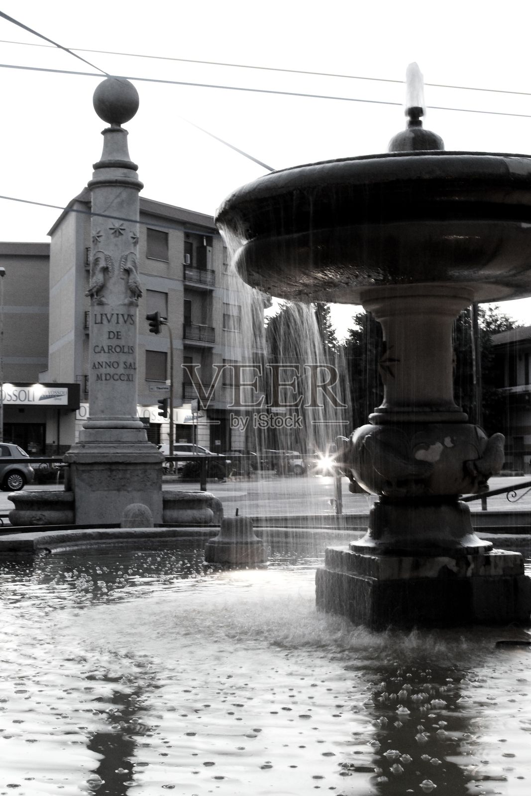 一个喷泉照片摄影图片