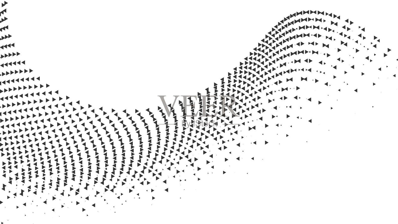极简抽象半色调波浪背景，带有点状渐变图案，适用于网站横幅、图形设计、宣传单和现代数字艺术作品。插画图片素材