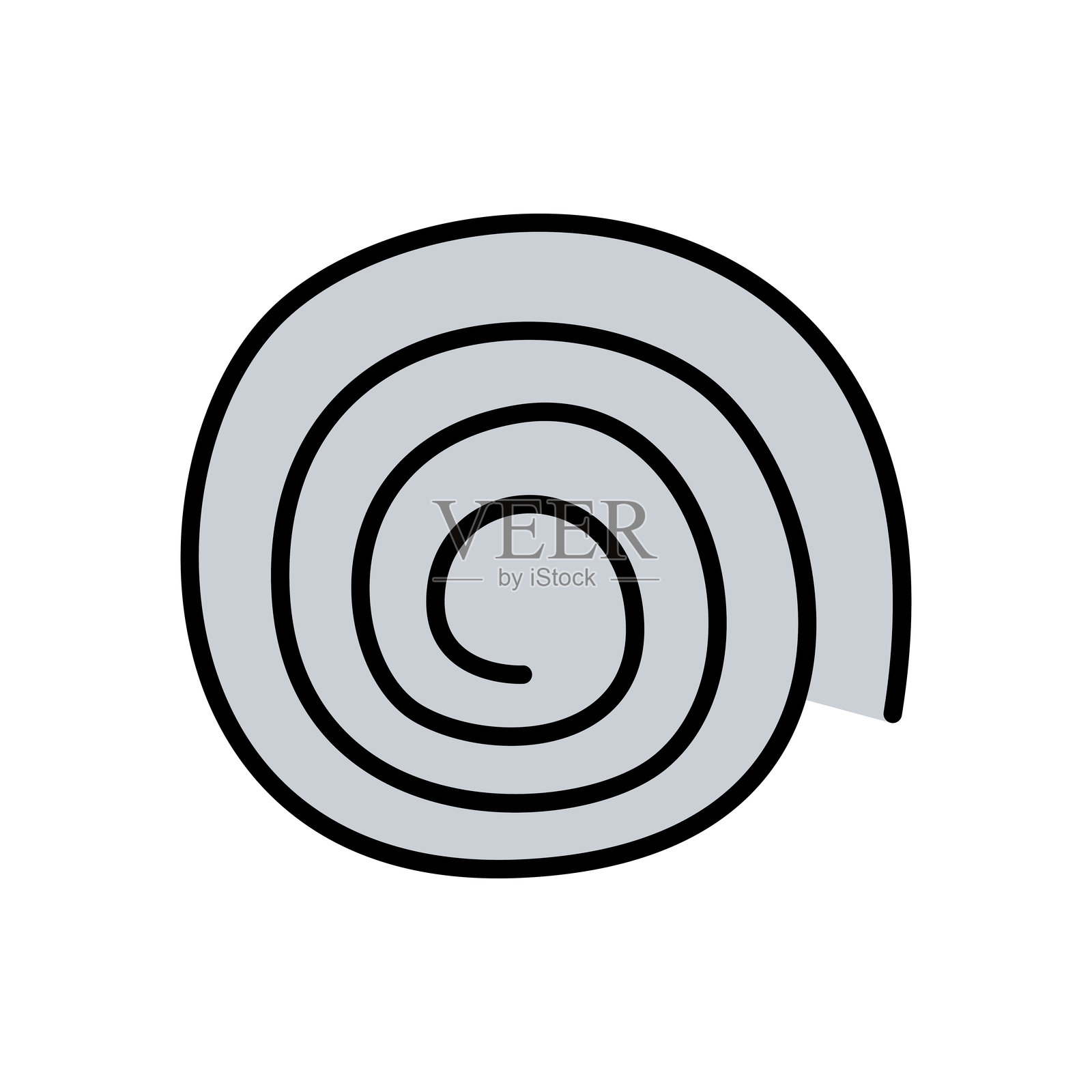 弹簧、线圈和吸收器图标插画图片素材