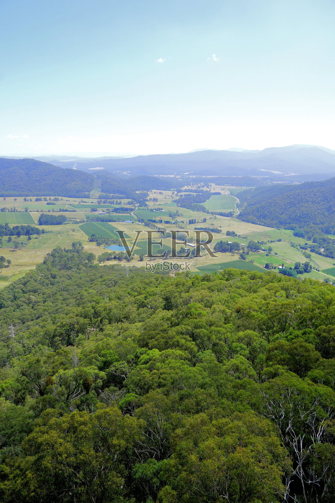 惠特菲尔德，权力瞭望，维多利亚州高地，澳大利亚照片摄影图片