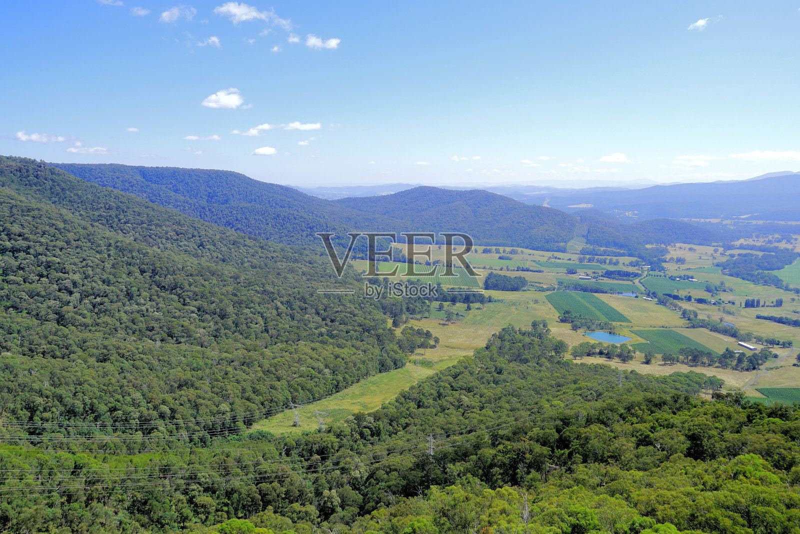 惠特菲尔德，权力瞭望，维多利亚州高地，澳大利亚照片摄影图片