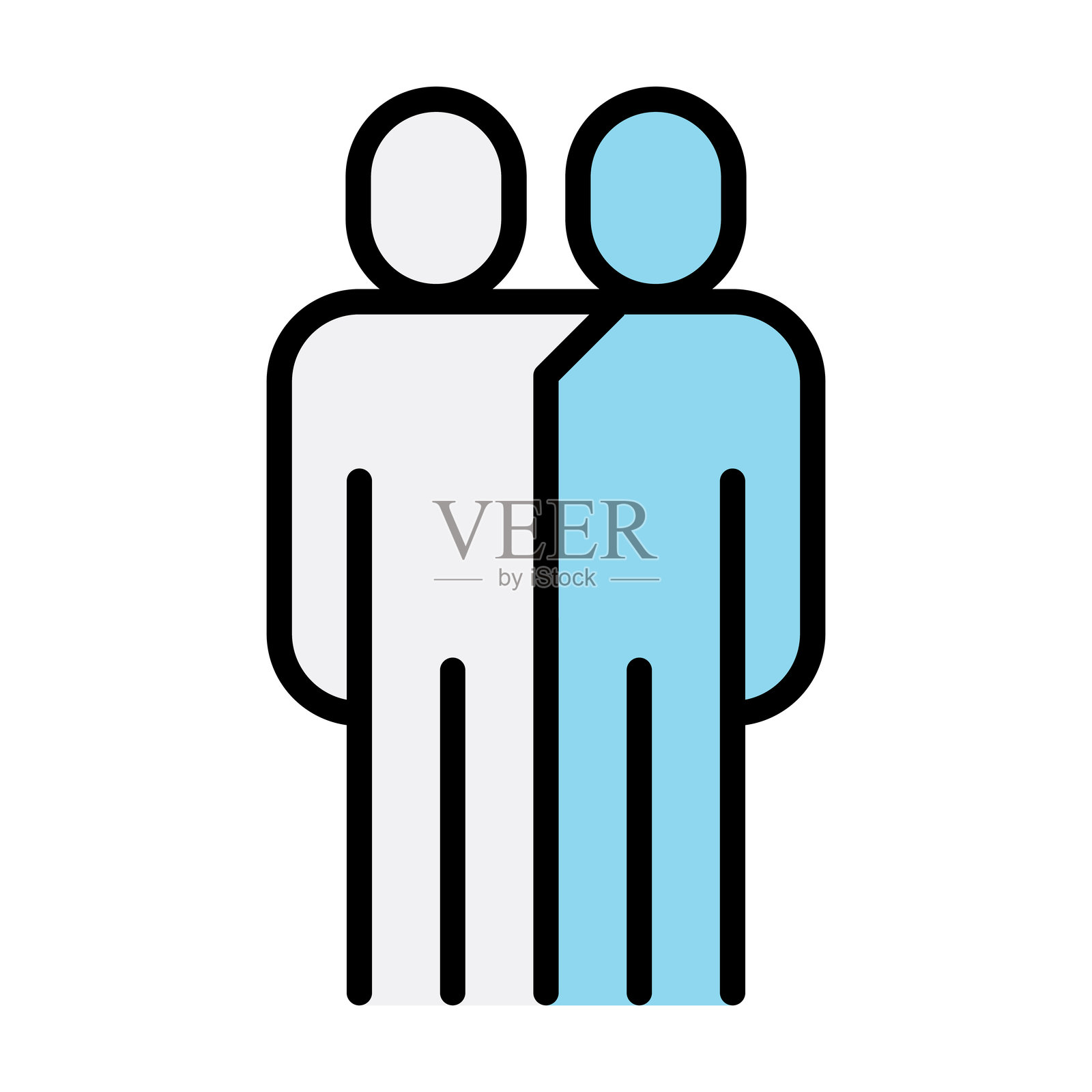 拥抱图标插画图片素材