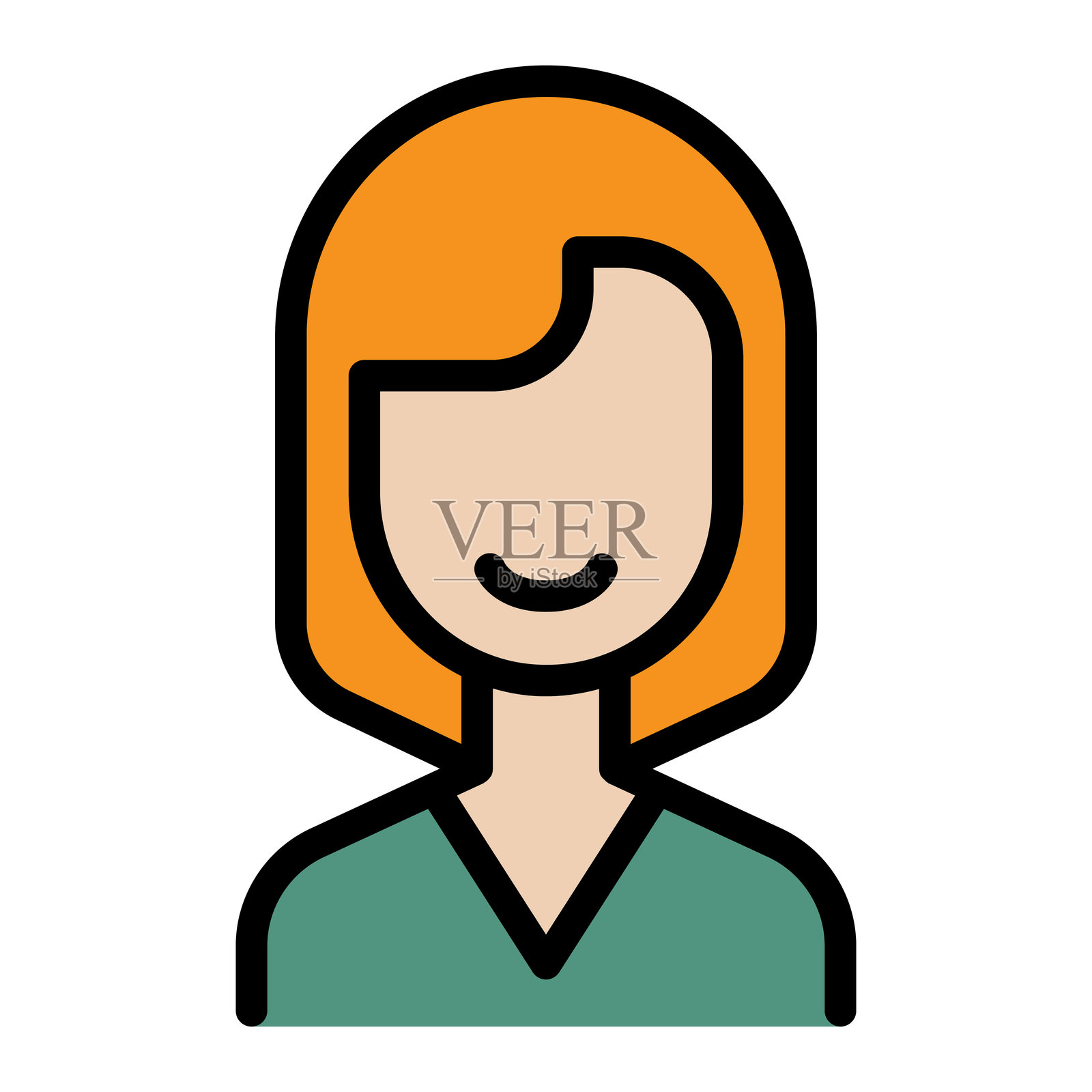 女性图标插画图片素材