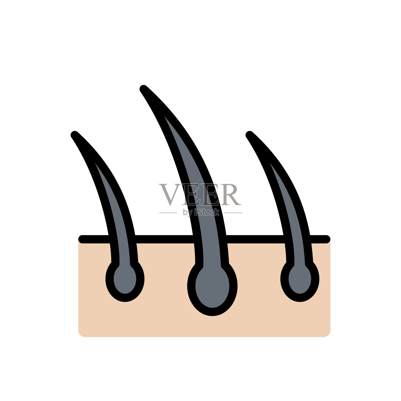 脱毛图标插画图片素材