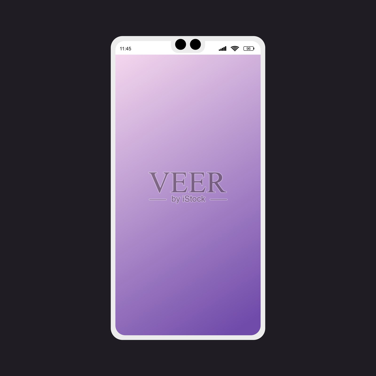 智能手机矢量模型模板插画图片素材