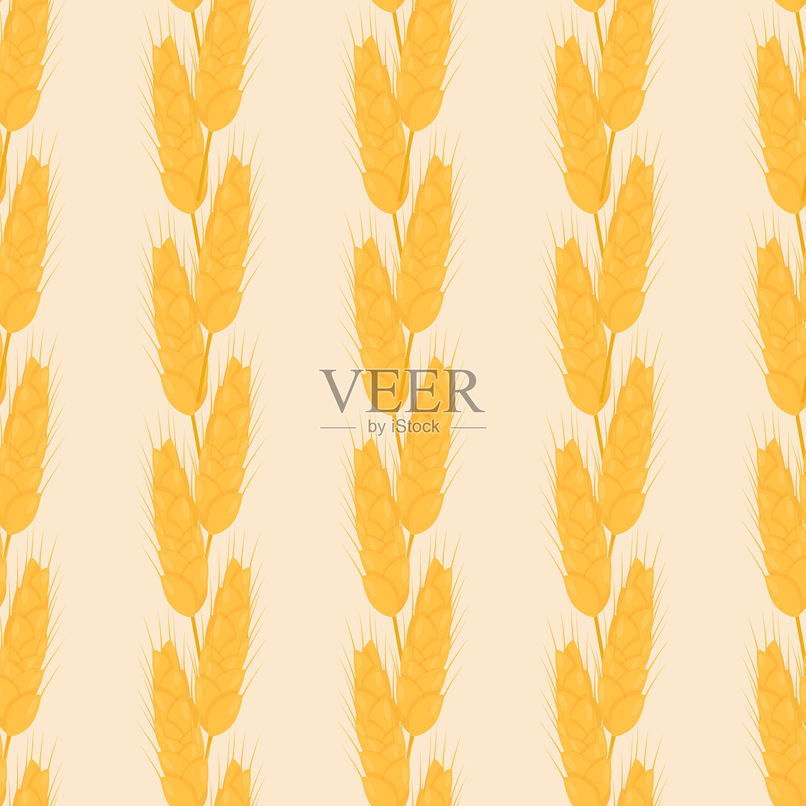 小麦图案插画图片素材