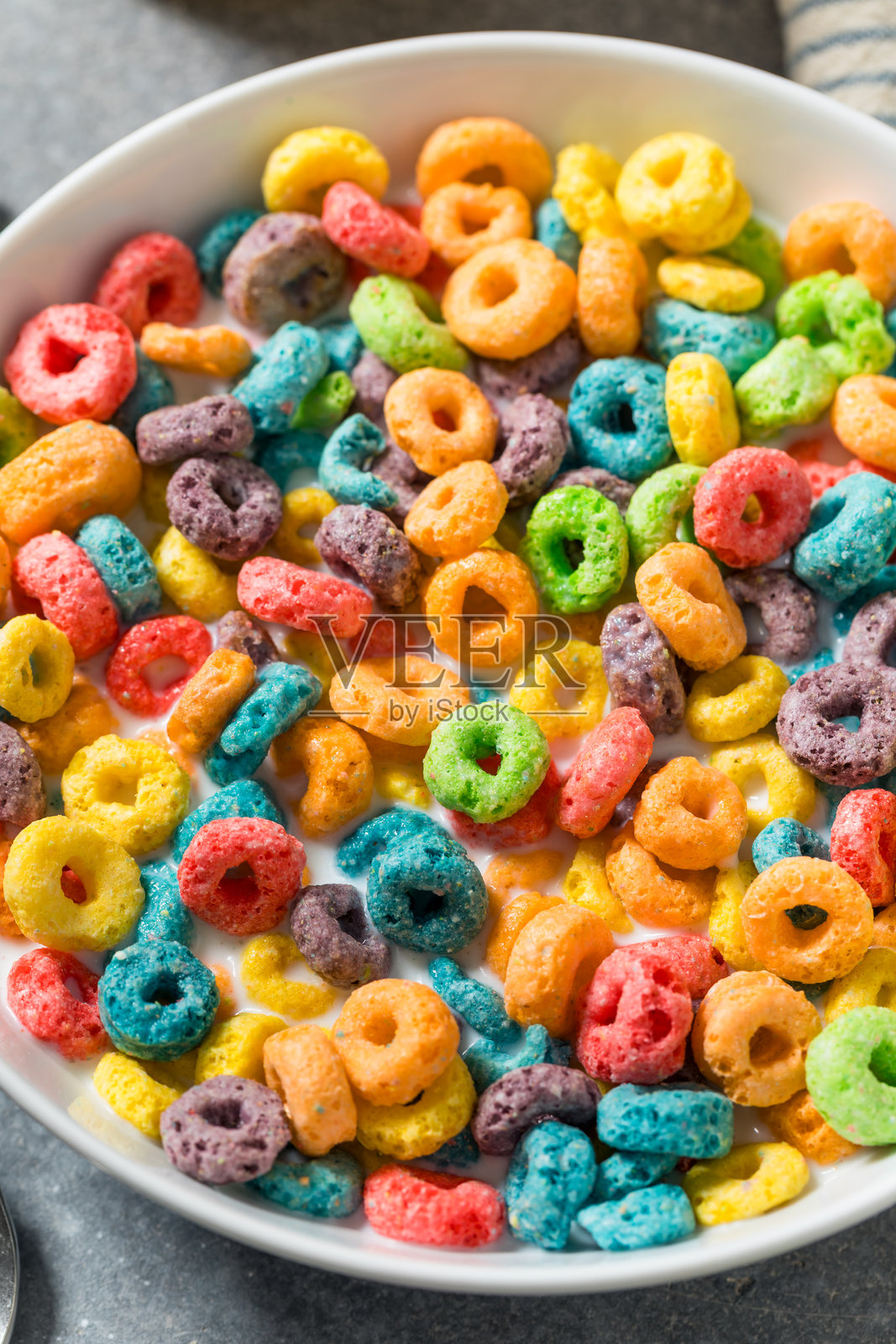 甜美有机水果儿童早餐谷物照片摄影图片