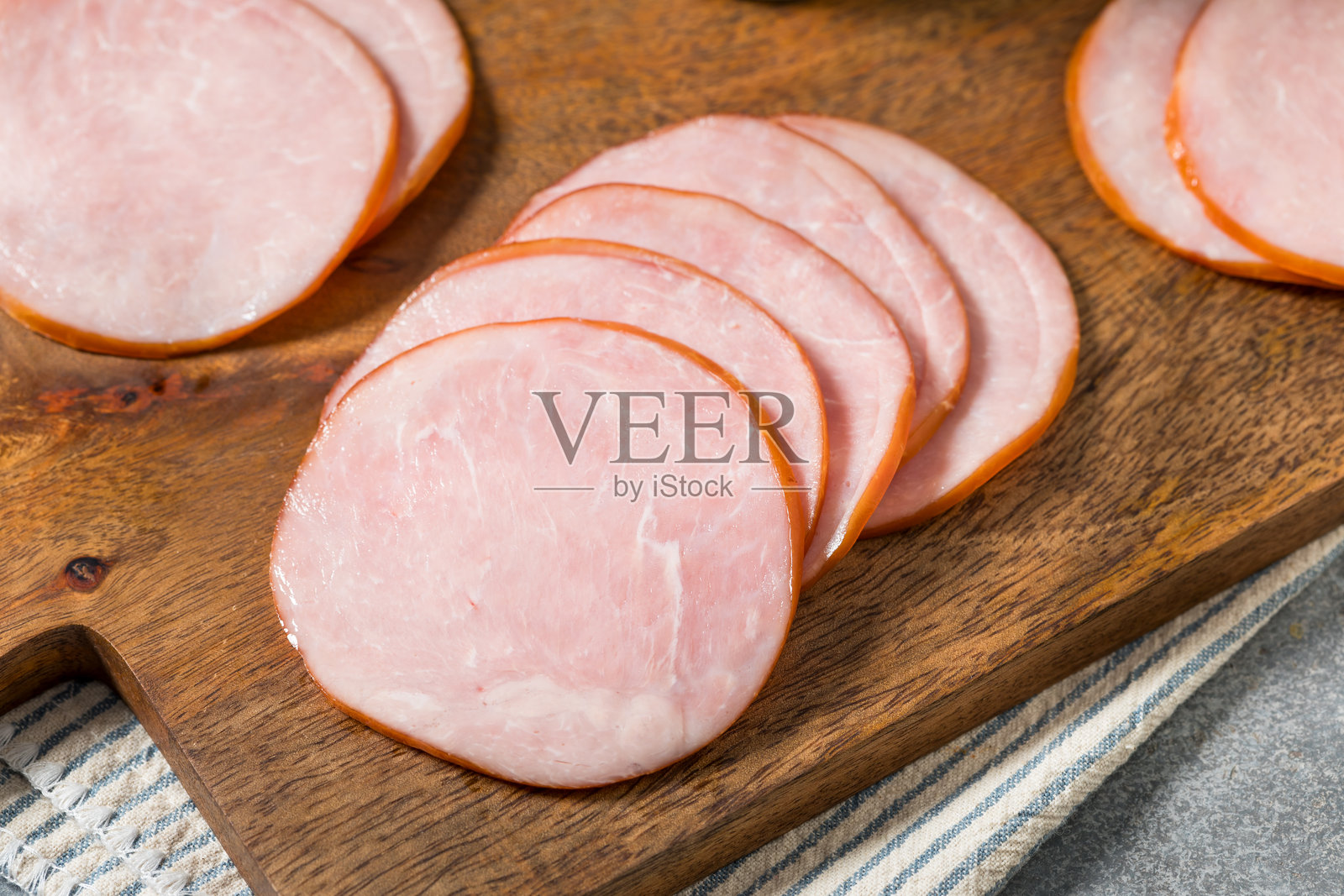 健康的生有机加拿大培根照片摄影图片