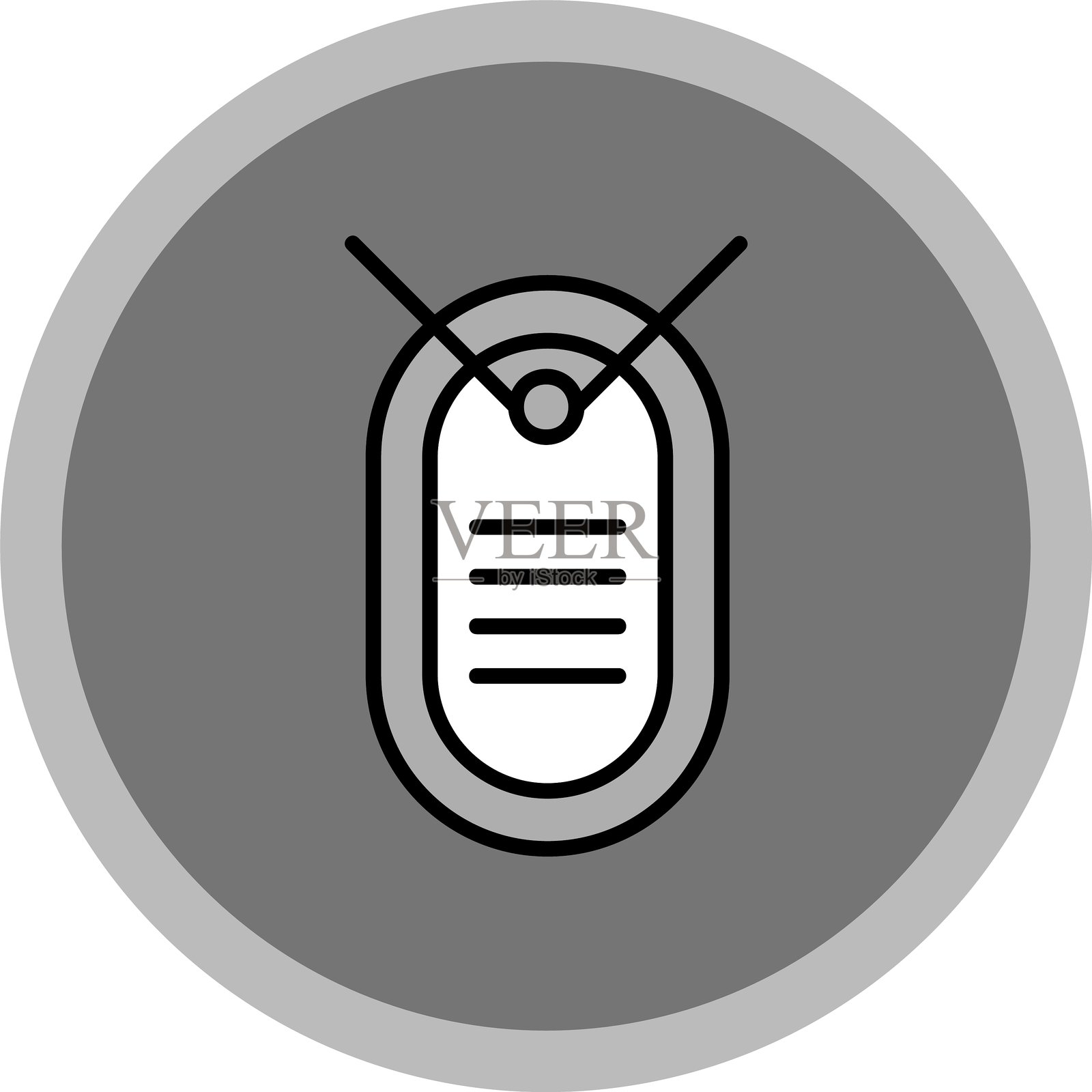 狗牌图标插画图片素材