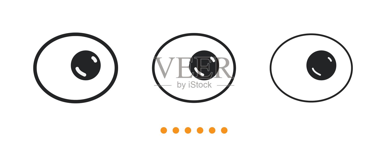 鸡蛋图标。细线图标矢量插画图片素材