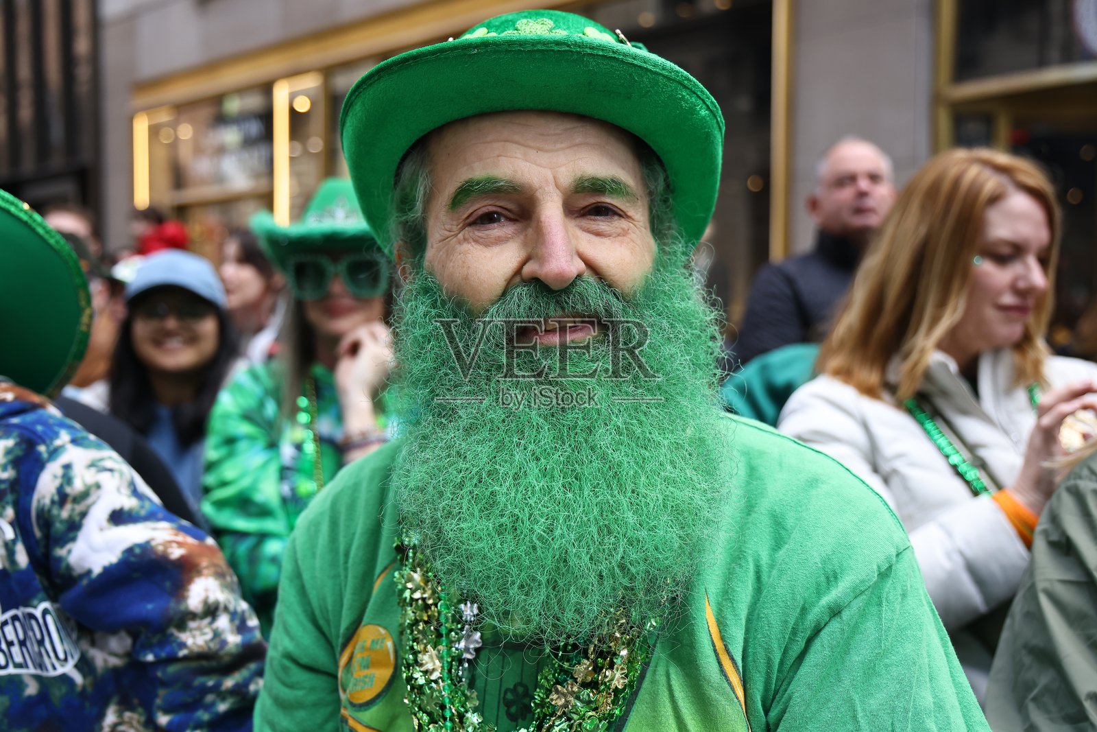 纽约市圣帕特里克节游行照片摄影图片