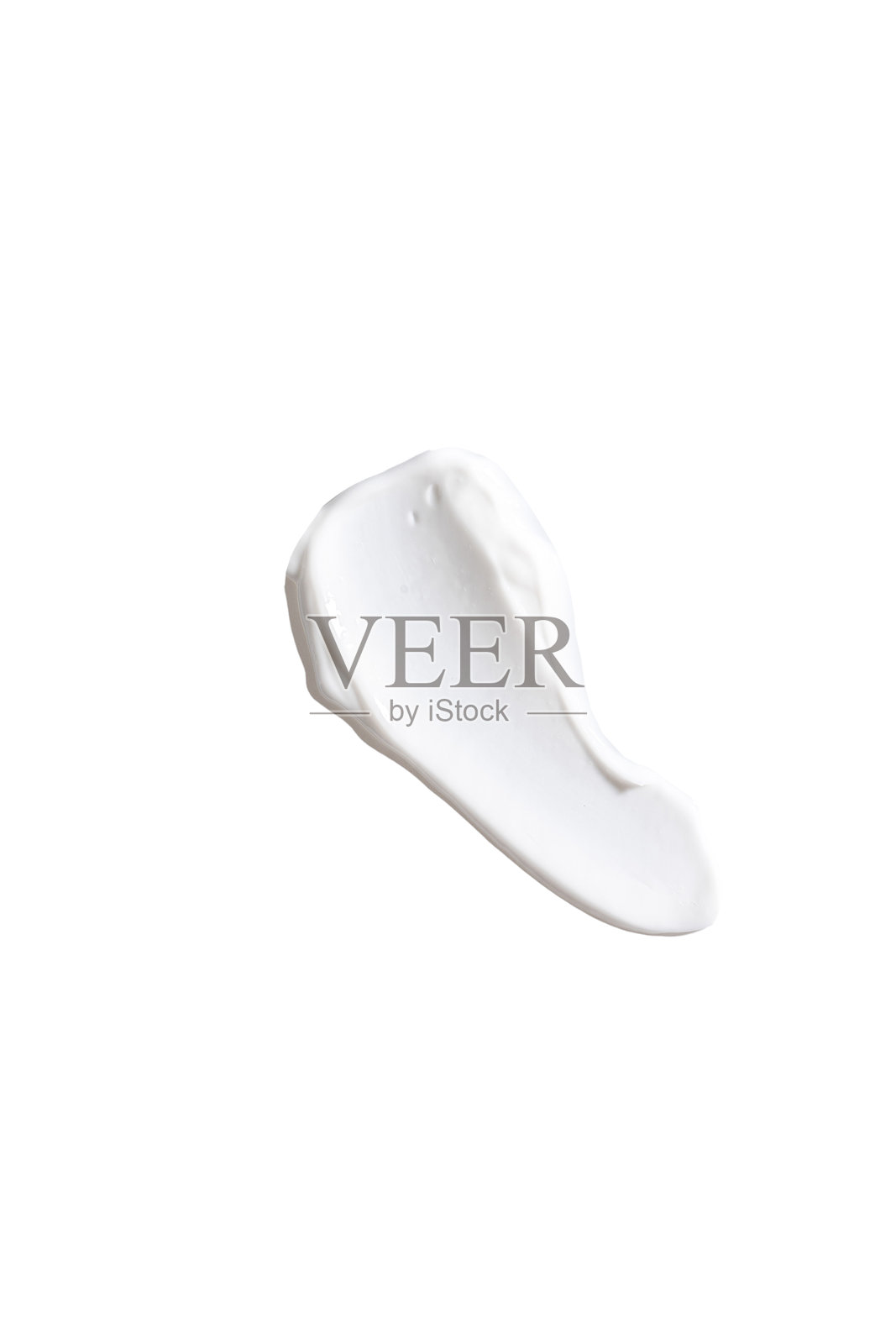 在白色背景上涂抹身体霜照片摄影图片