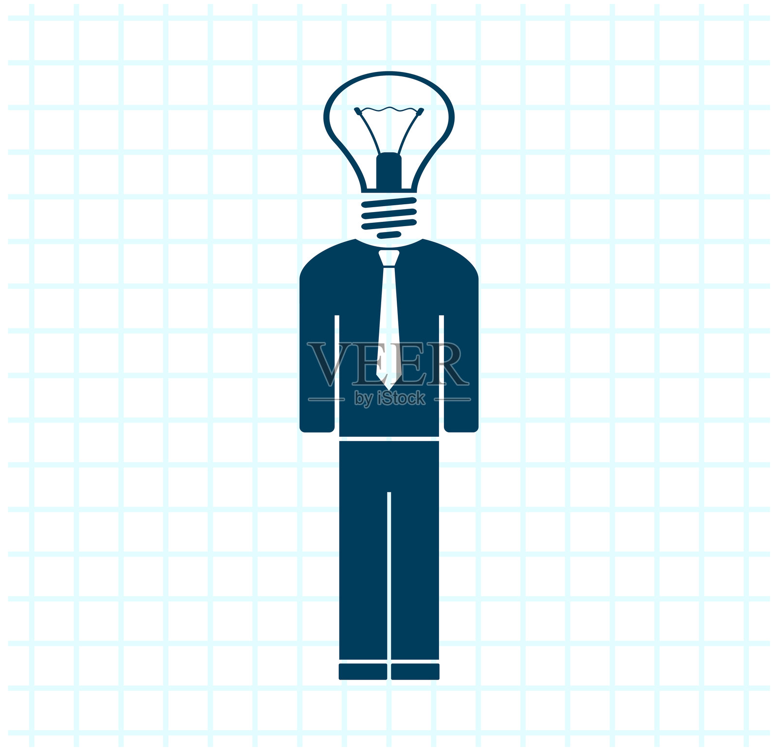 灯泡概念插画图片素材