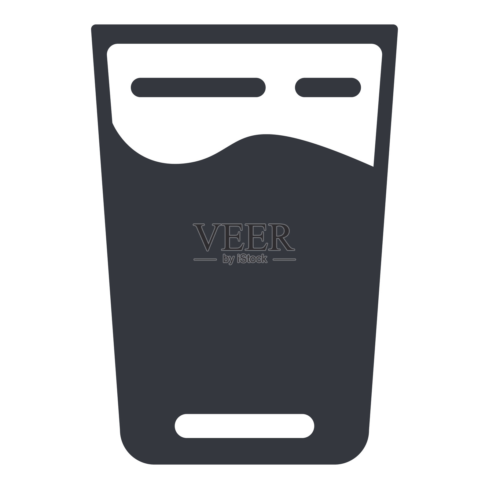 矢量基础图标 - 一杯水插画图片素材