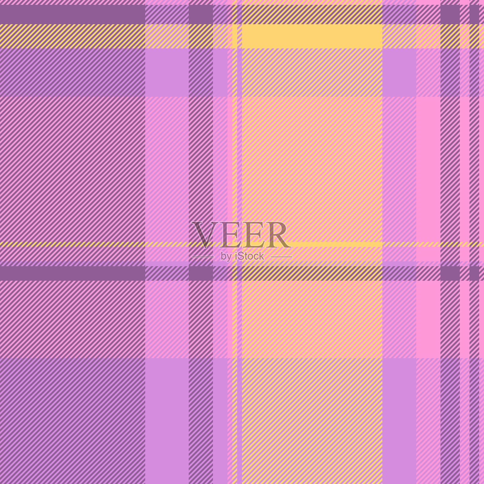 柔和色调的彩色格子图案。无缝的苏格兰格设计，适合用于背景、纺织品或季节性项目。增添温馨愉快的氛围。插画图片素材