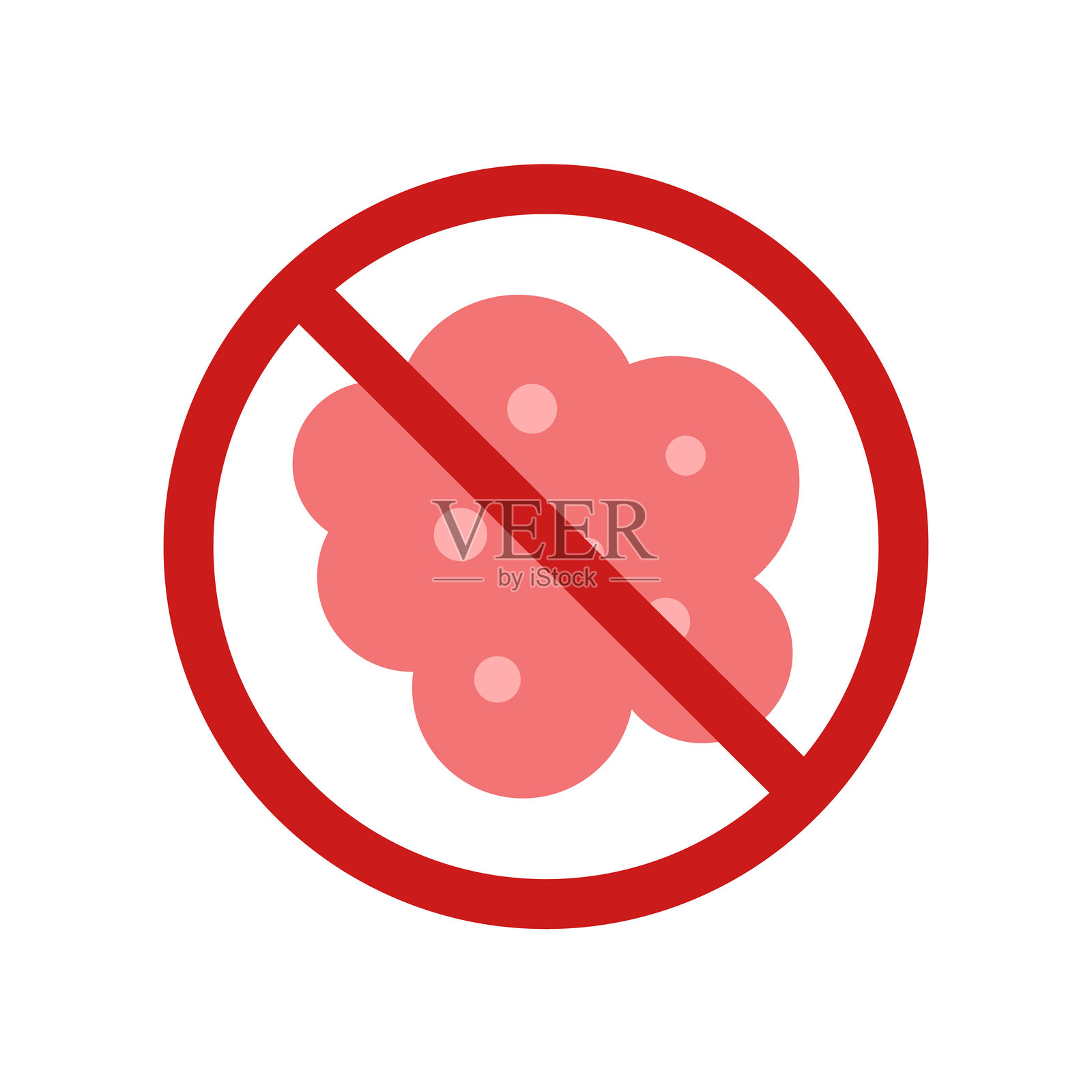 癌症肿瘤细胞发展的概念插画图片素材