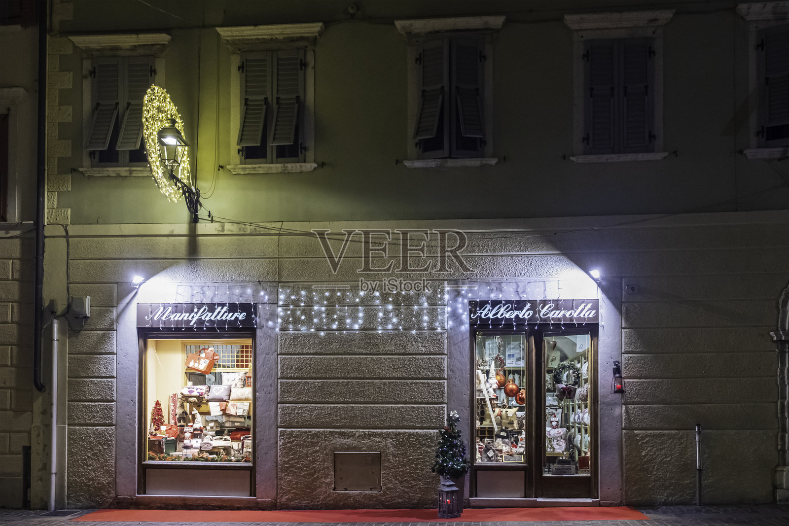 圣诞节的罗韦雷托 - 特伦蒂诺,意大利照片摄影图片