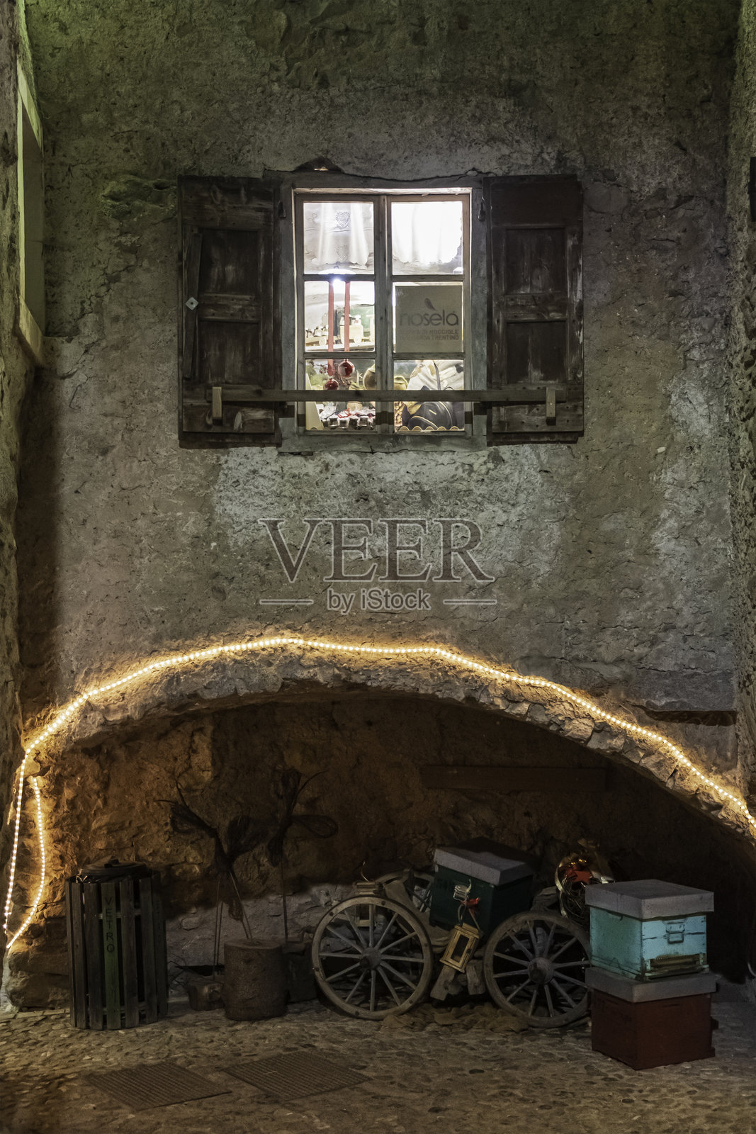 意大利特伦蒂诺的圣诞节照片摄影图片