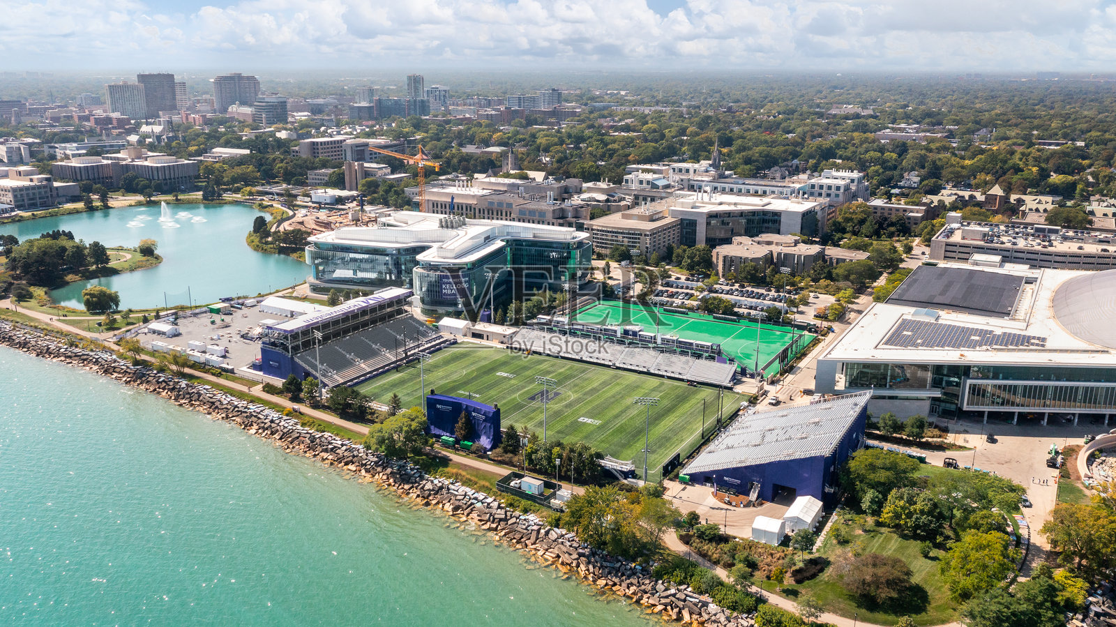 伊利诺伊州埃文斯顿的西北大学西北医学领域。照片摄影图片