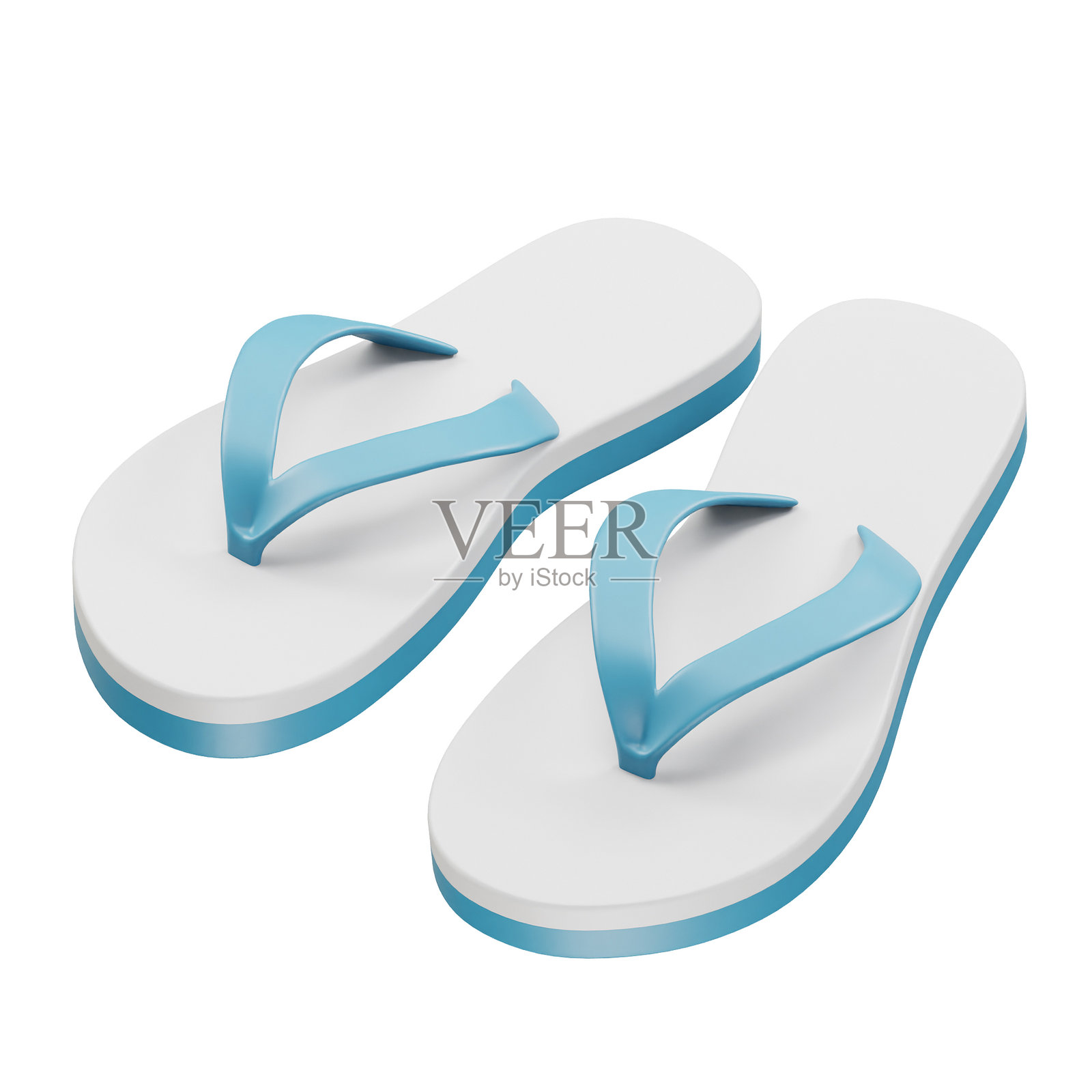 凉鞋图标 3D 渲染元素照片摄影图片