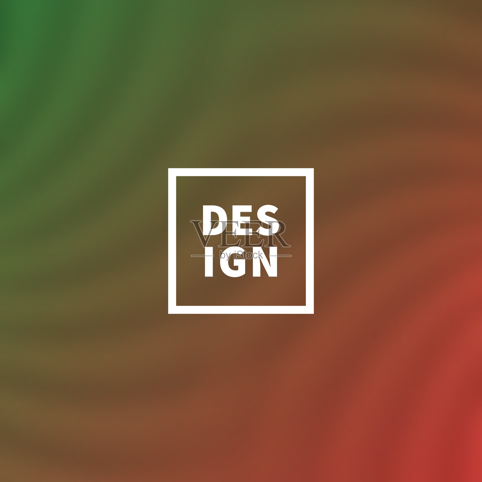 红色抽象背景与模糊曲线插画图片素材