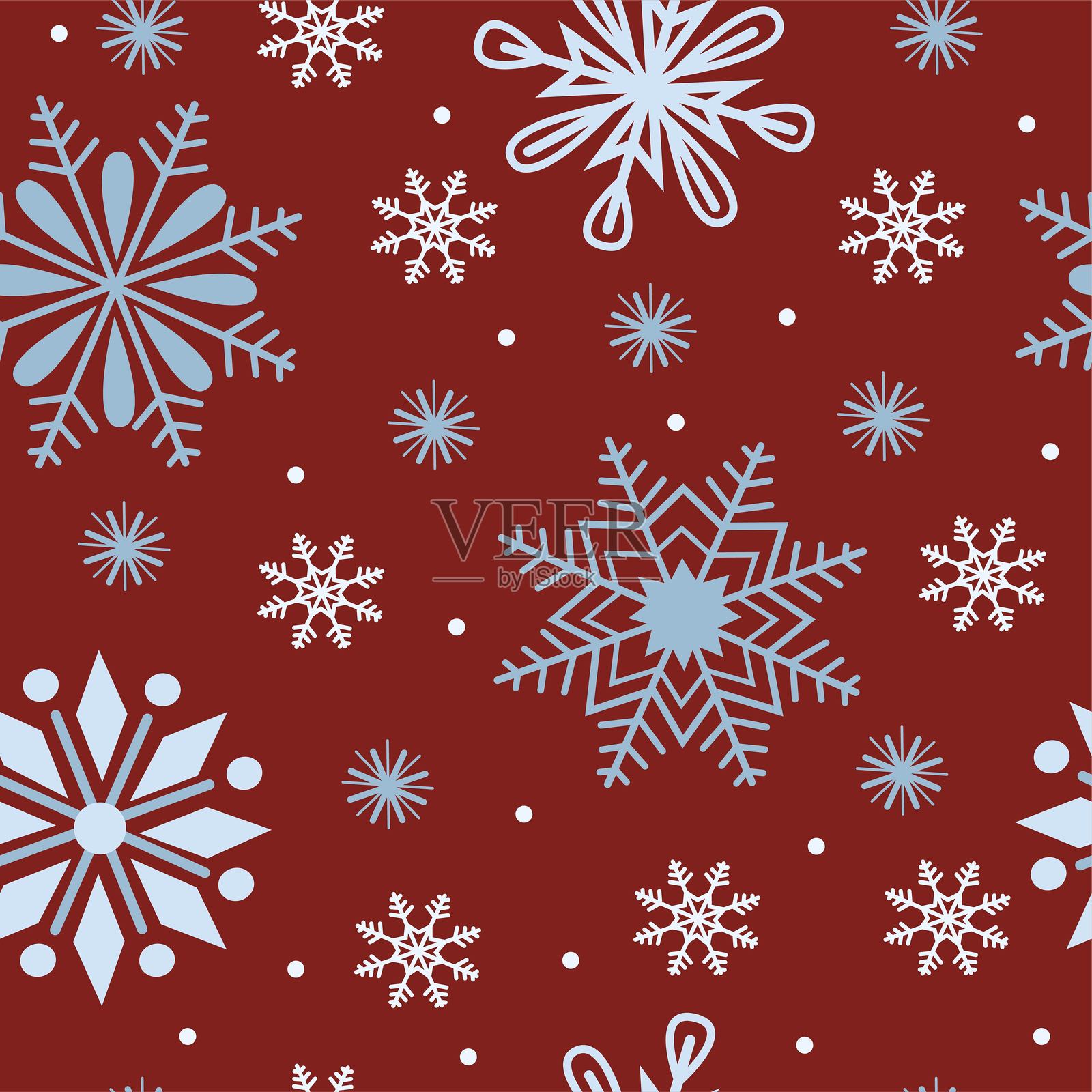 愉快的圣诞节纺织设计插画图片素材