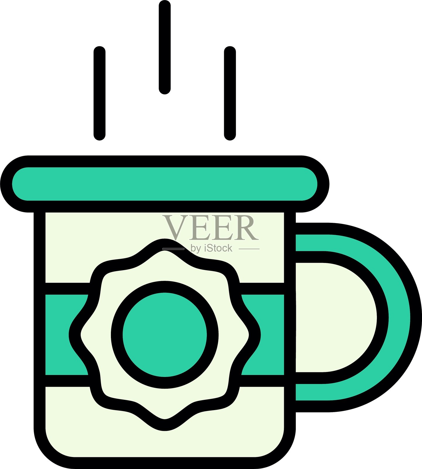 杯子新图标设计创意插画图片素材