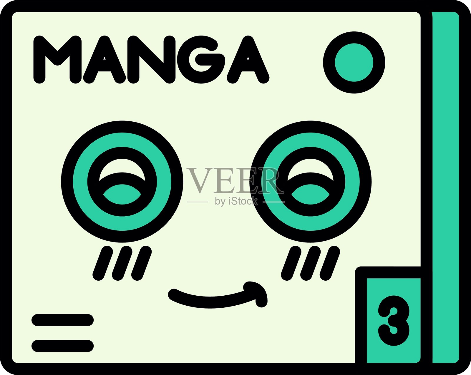 漫画新图标设计创意插画图片素材