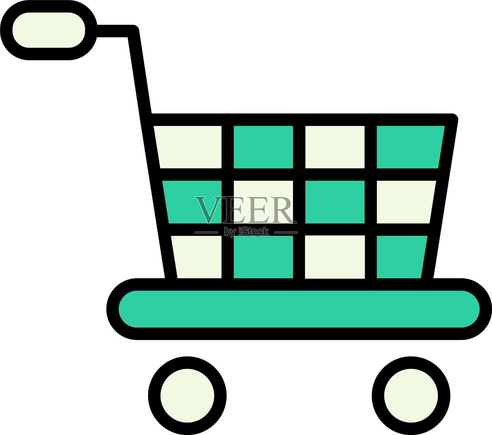 手推车新图标设计创意插画图片素材