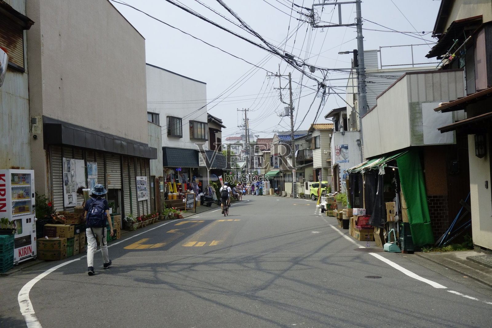 当地购物街照片摄影图片