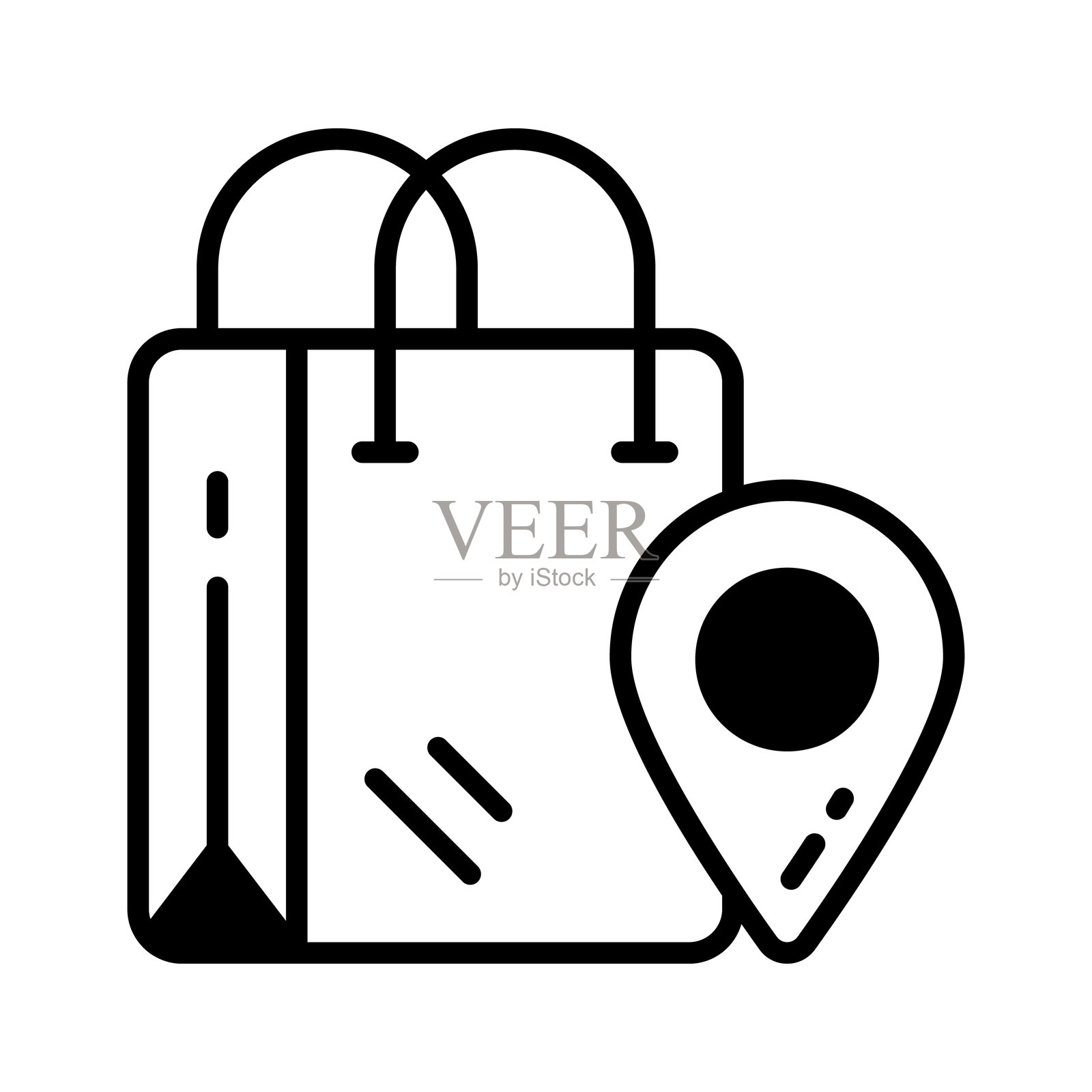 购物地点插画图片素材