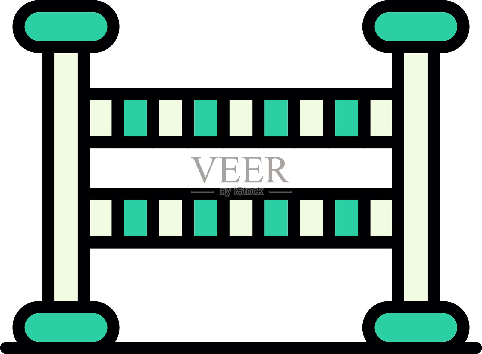 新图标设计创意的路障插画图片素材