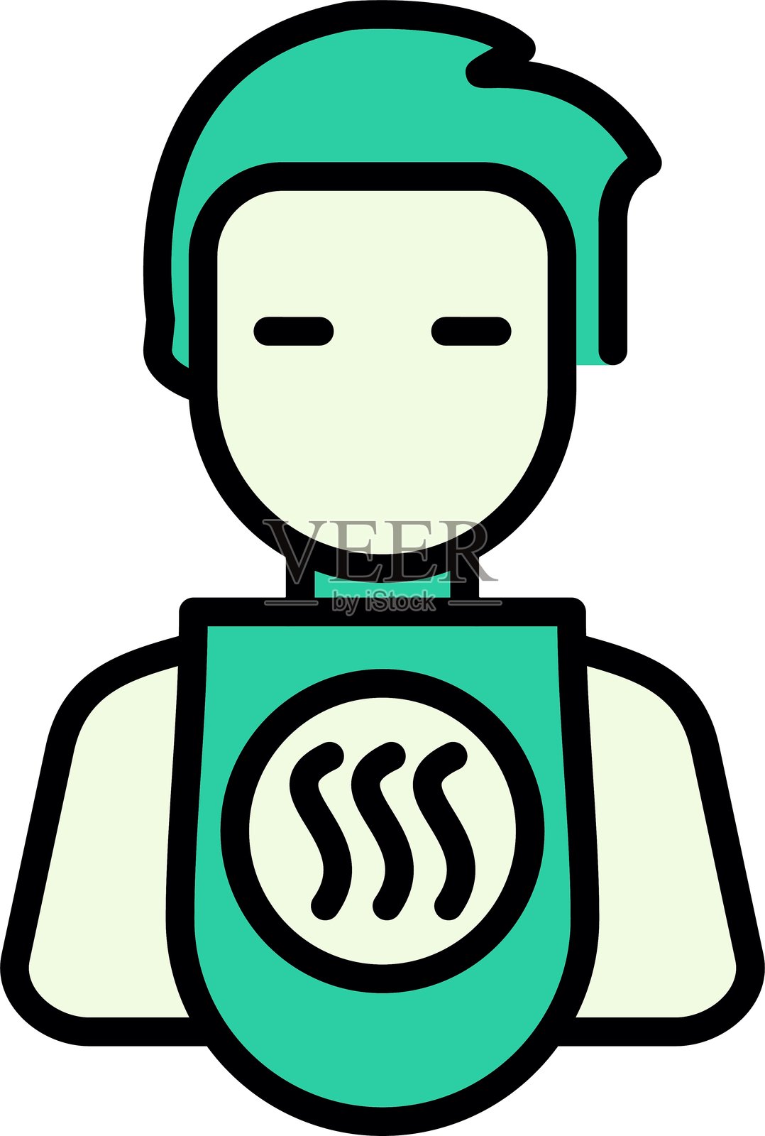 新发型图标设计创意插画图片素材