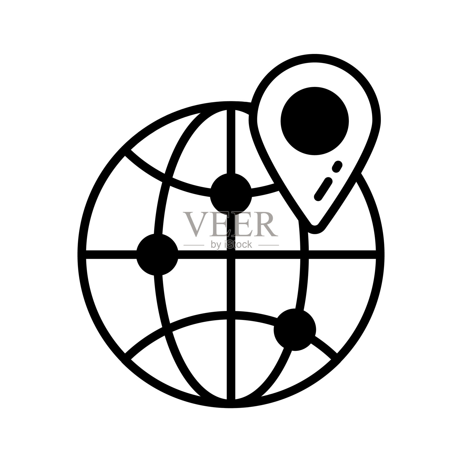 全球位置插画图片素材