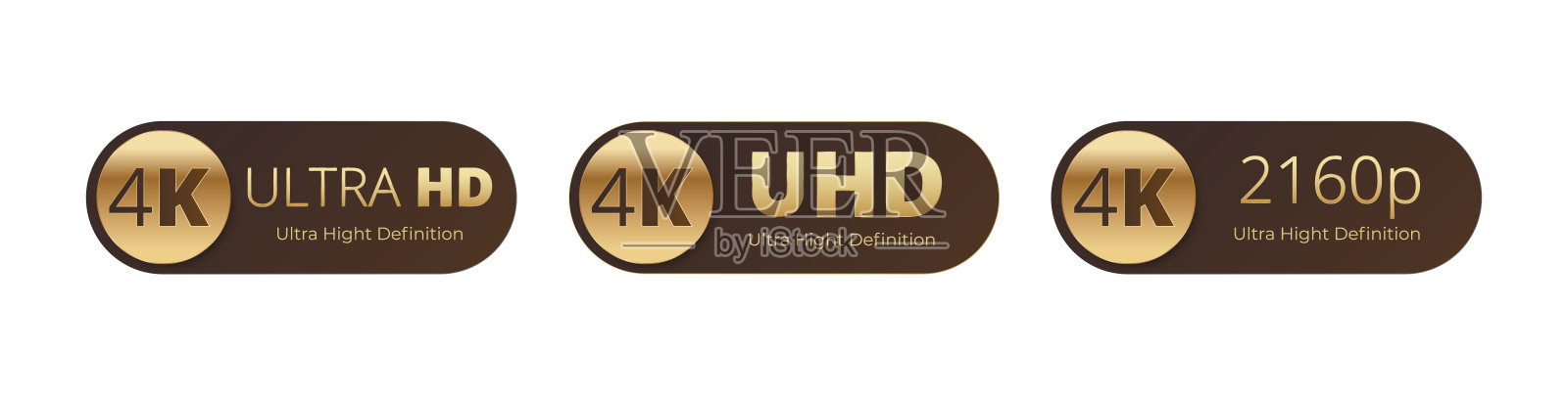 4K UHD 超高清标签插画图片素材