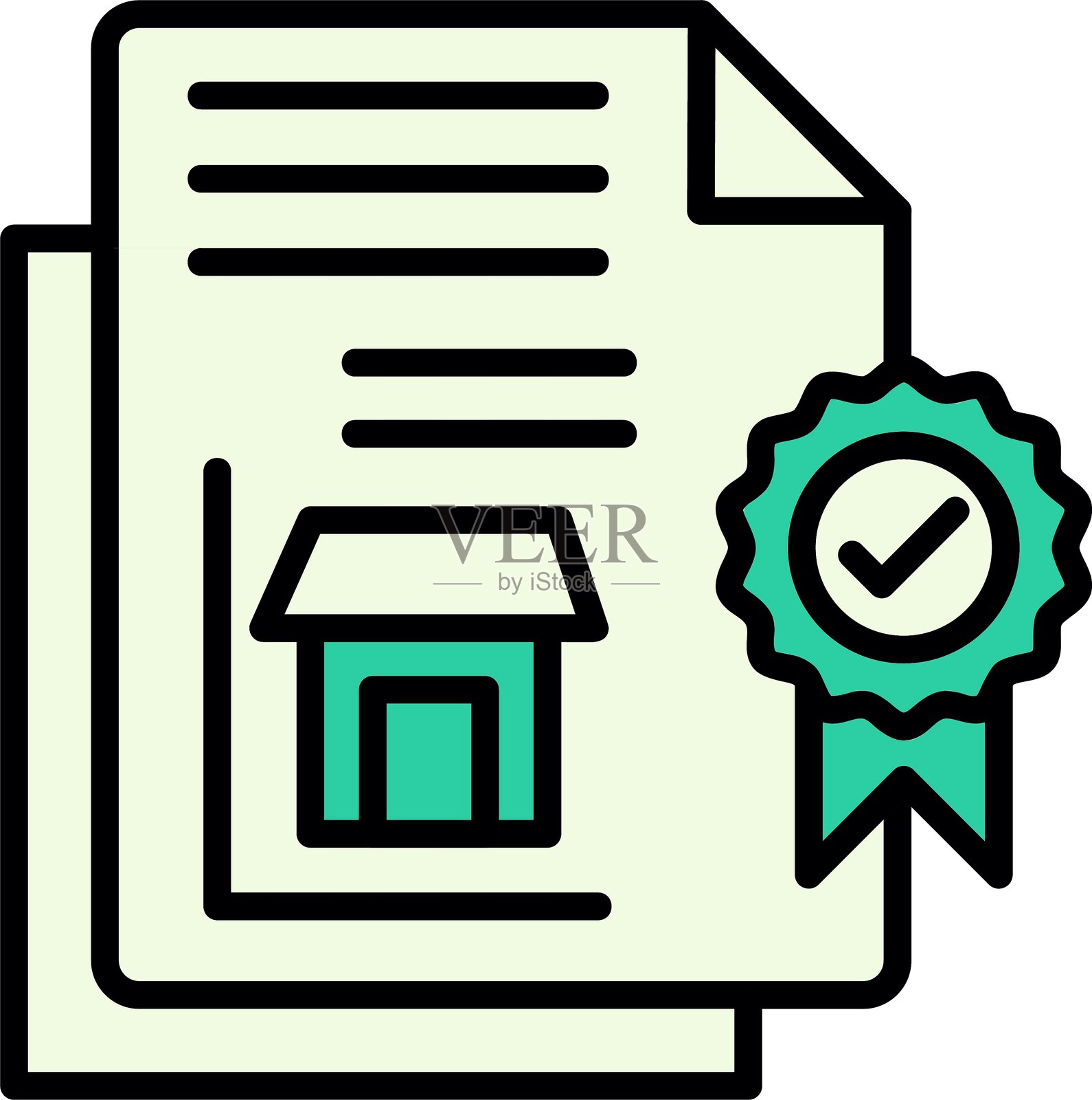 房屋平面图新图标设计创意插画图片素材