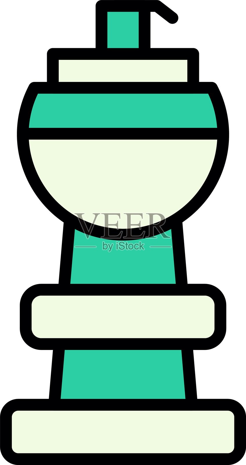 洗发水槽新图标设计创意插画图片素材