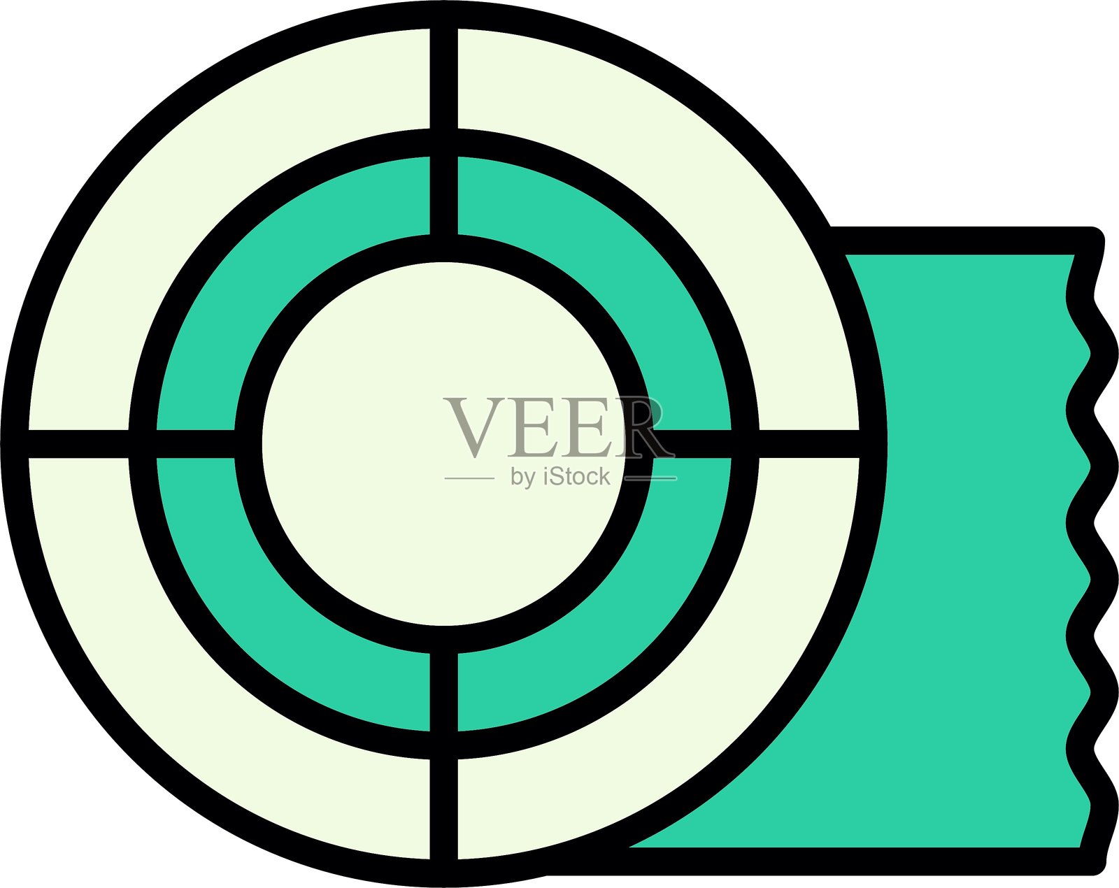 胶带新图标设计创意插画图片素材