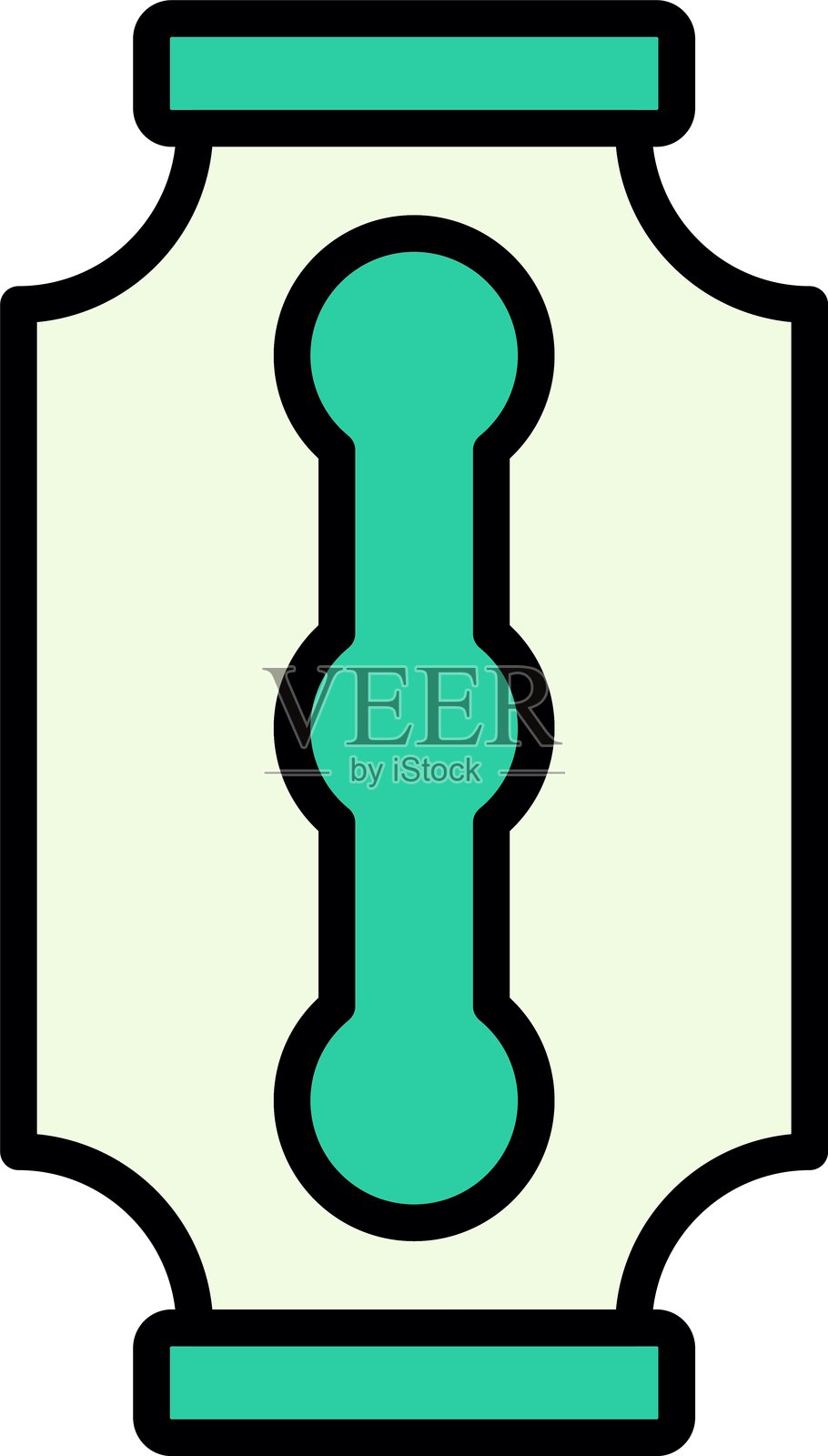 剃须刀新图标设计创意插画图片素材