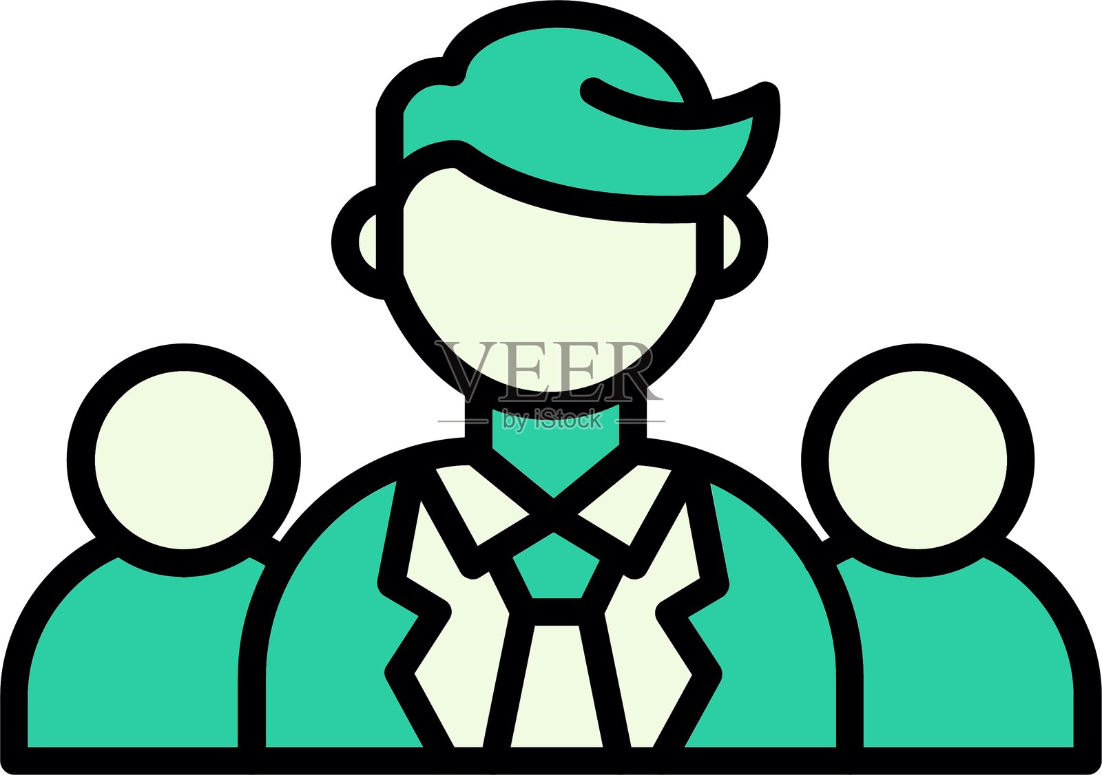 创意团队新图标设计插画图片素材