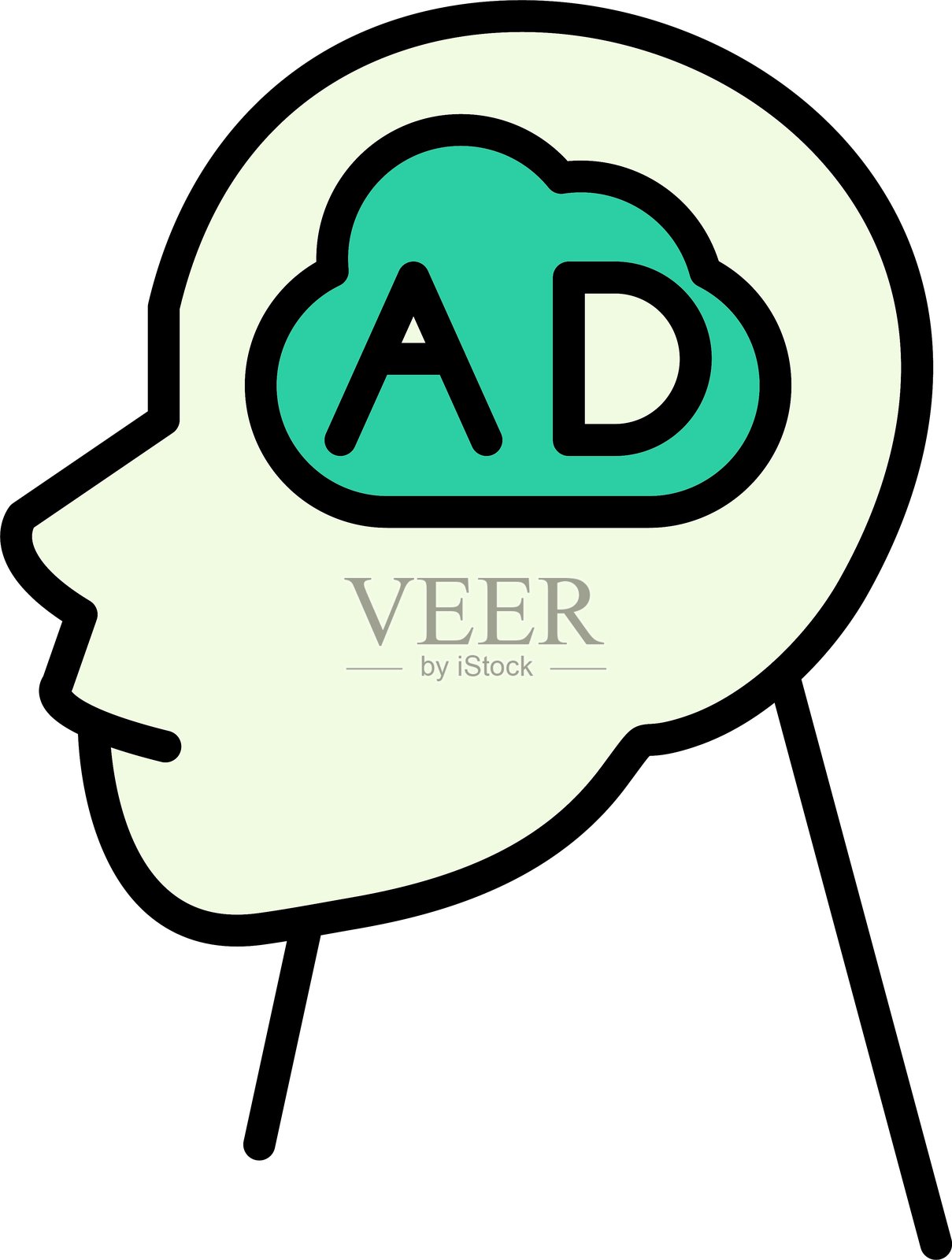 心理学新图标设计创意插画图片素材