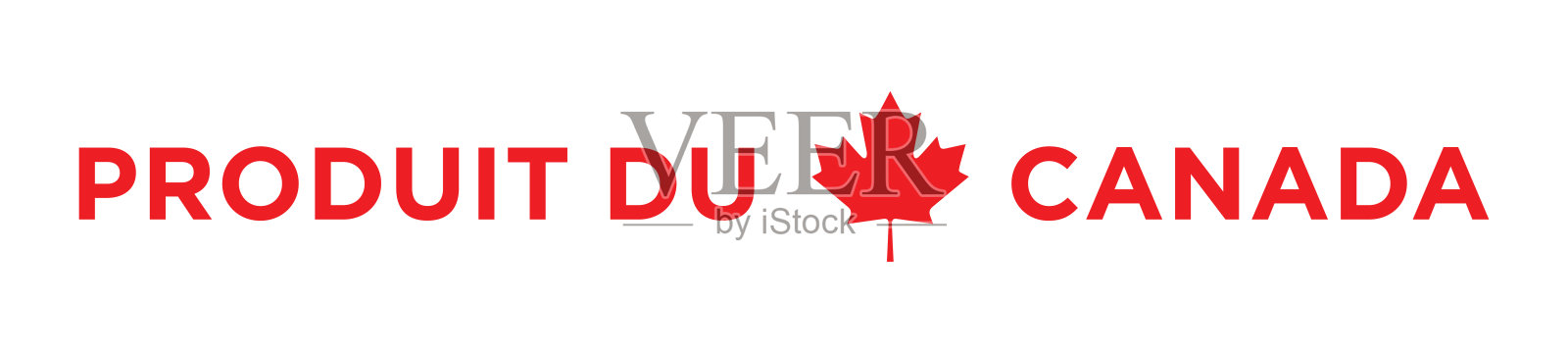 加拿大（法语）标签插画图片素材