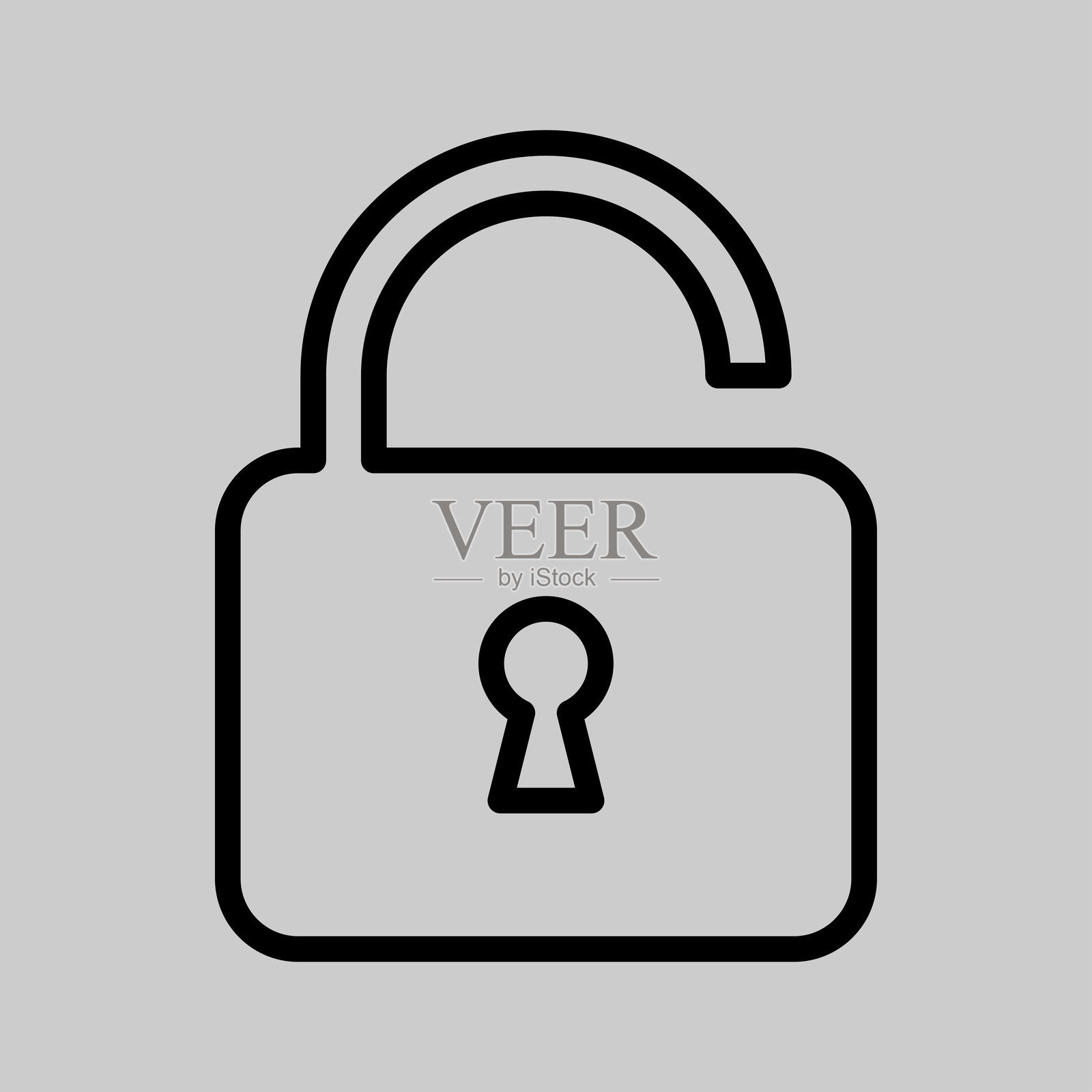 锁图标集合插画图片素材