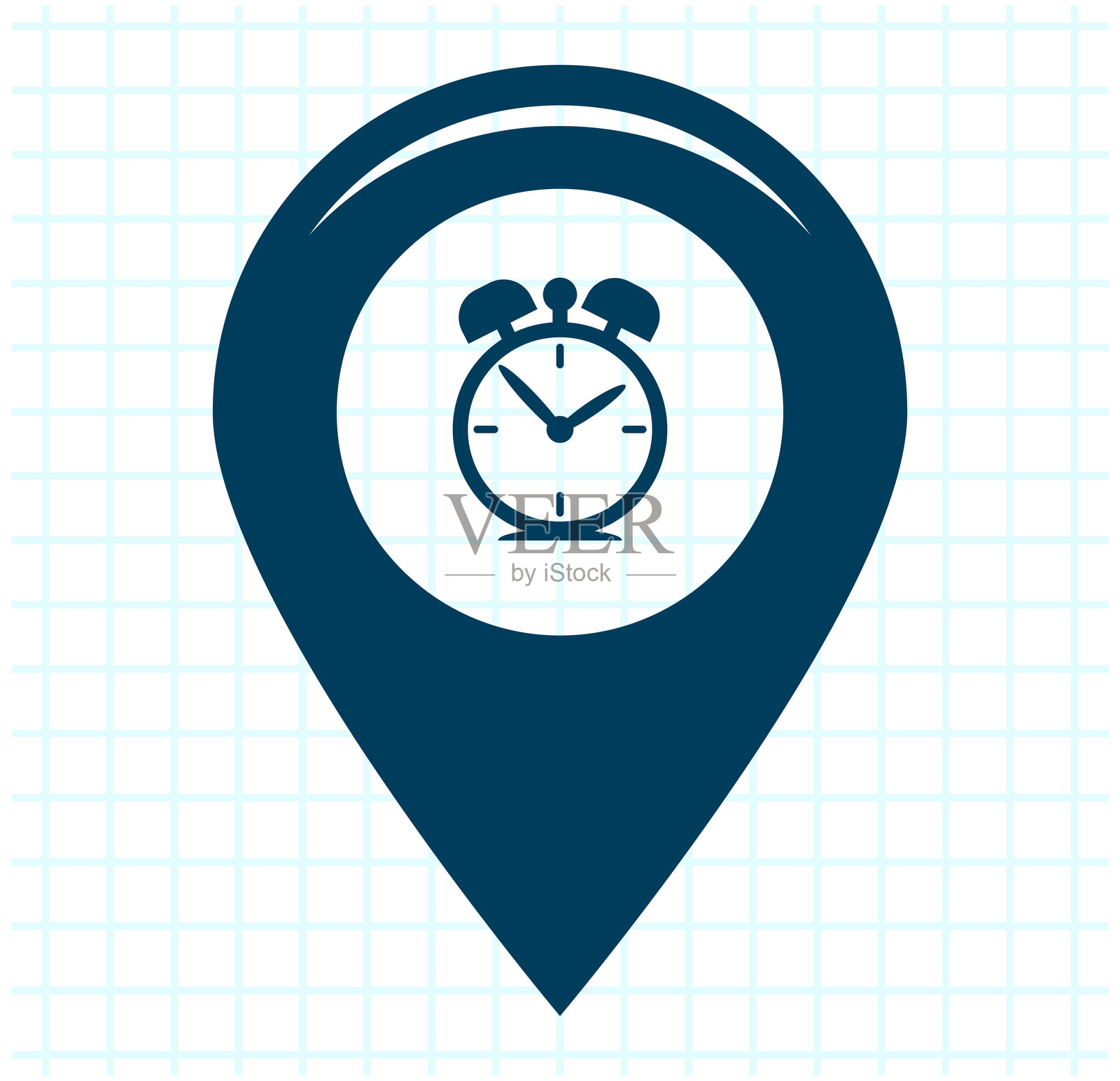 地图指针平面图插画图片素材