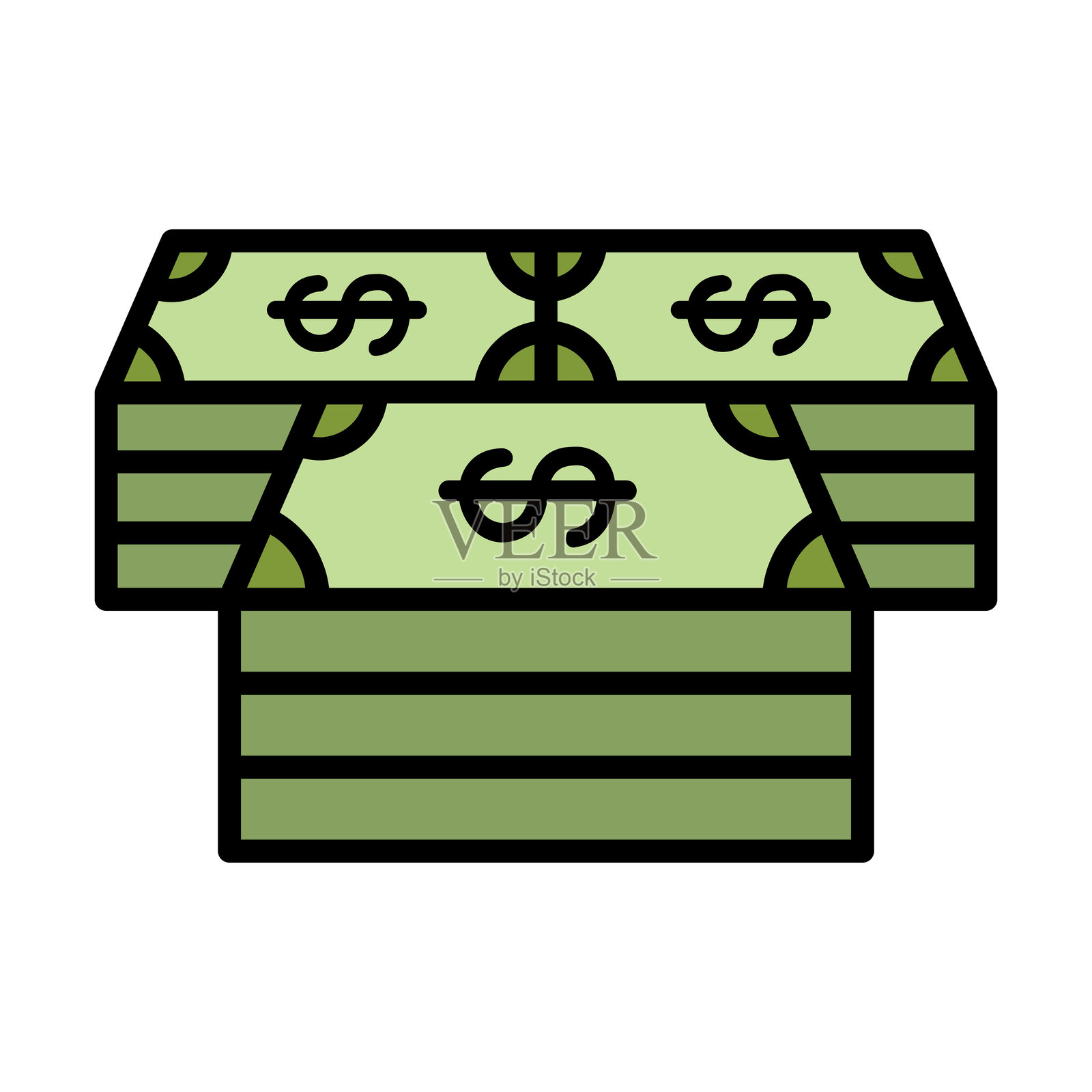 钱币图标插画图片素材