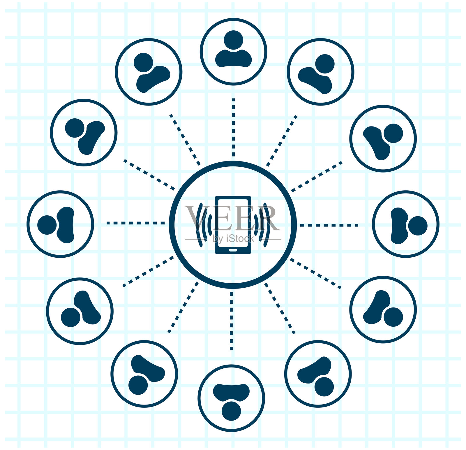 全球沟通概念插画图片素材