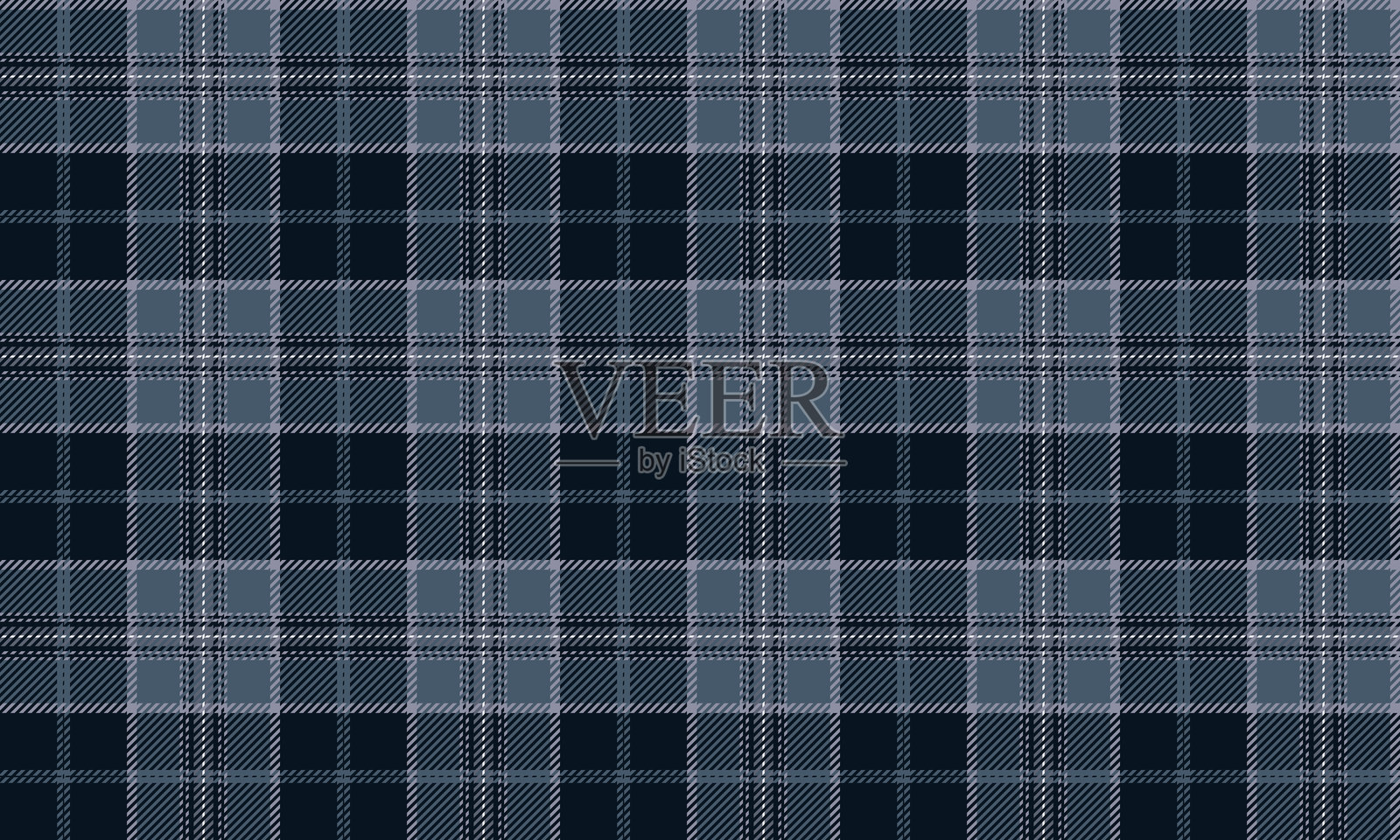 海军蓝、烟雾绿和白色的无缝格子图案。经典设计，适合用于纺织品和服装设计，裙子、裤子或各种男女时尚纺织品。插画图片素材